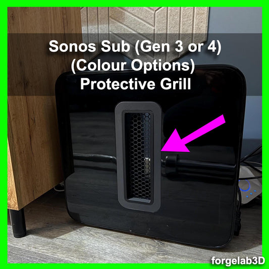 EXTRA STRONG! 2 x Sonos Sub Gen 3 Gen 4 Grill Protector - child proof honeycomb - available in various colours!