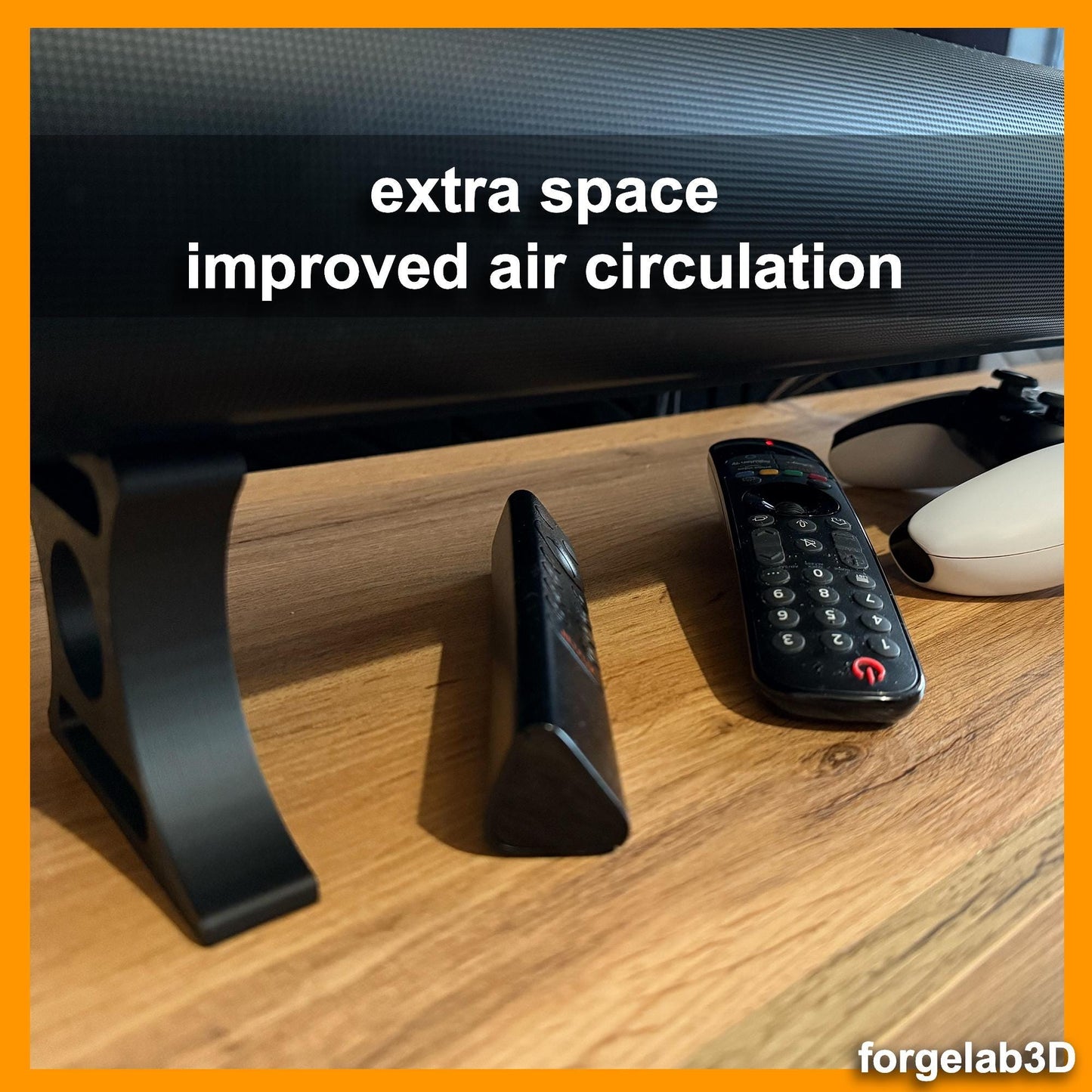 Sonos Arc Riser Stand – 45mm 75mm 125mm Sleek, Durable Soundbar Riser for Enhanced Sound and Stability (Set of 2 stands) various heights