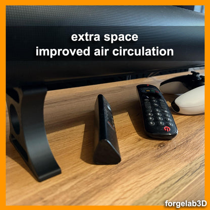 Sonos Arc Riser Stand – 45mm 75mm 125mm Sleek, Durable Soundbar Riser for Enhanced Sound and Stability (Set of 2 stands) various heights