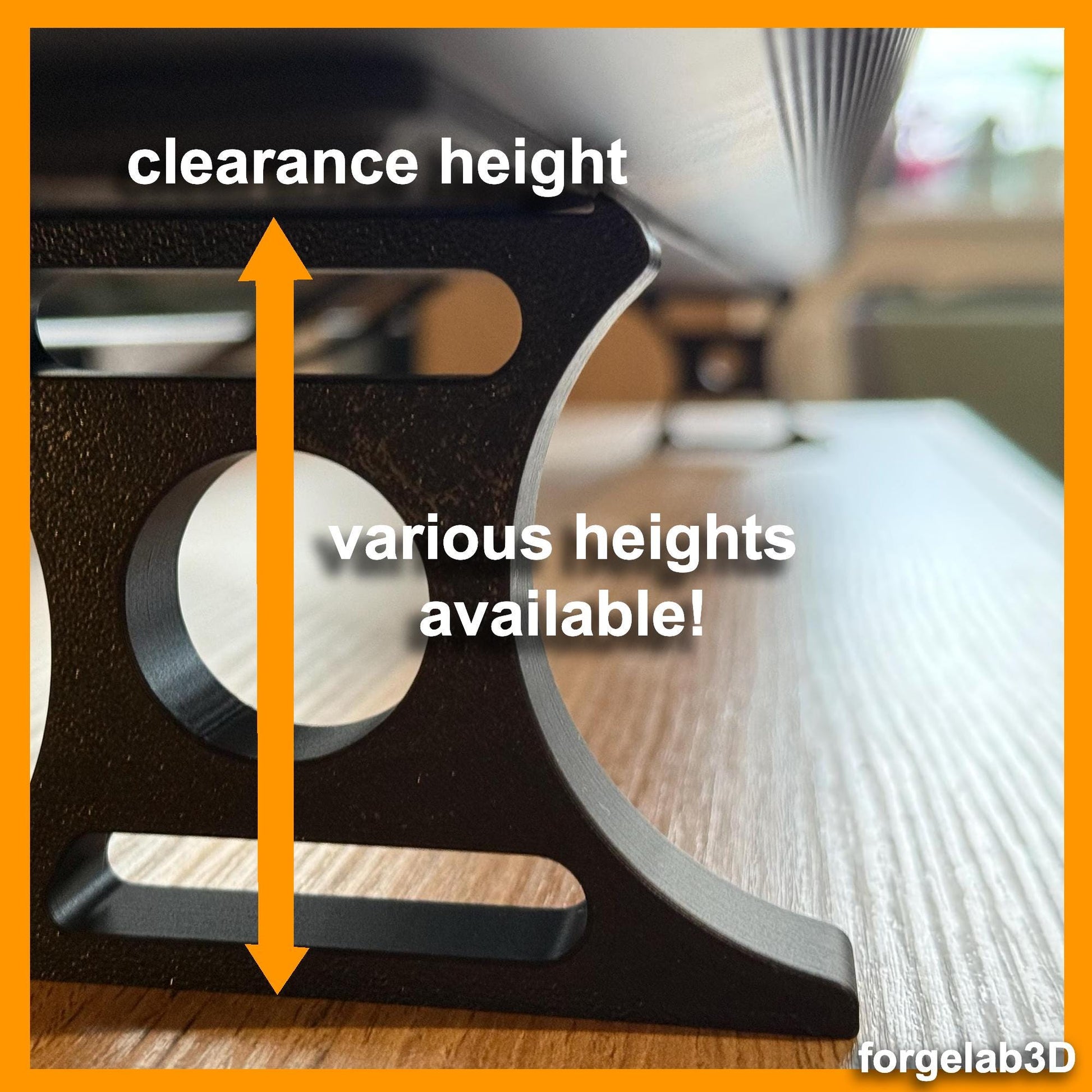 Sonos Arc Riser Stand – 45mm 75mm 125mm Sleek, Durable Soundbar Riser for Enhanced Sound and Stability (Set of 2 stands) various heights